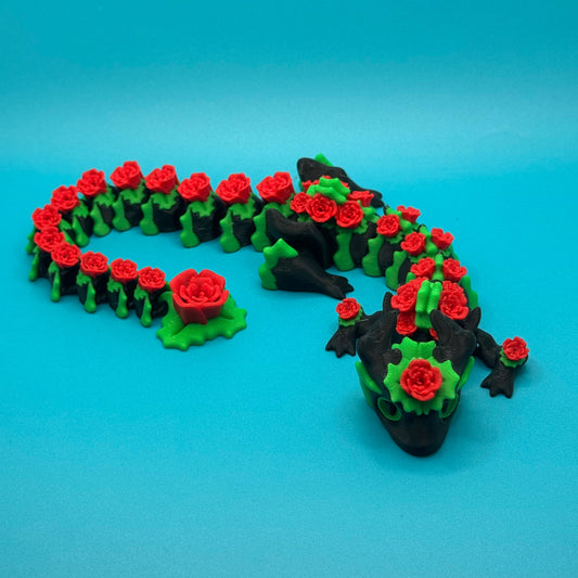 Dragon figurine on a blue background