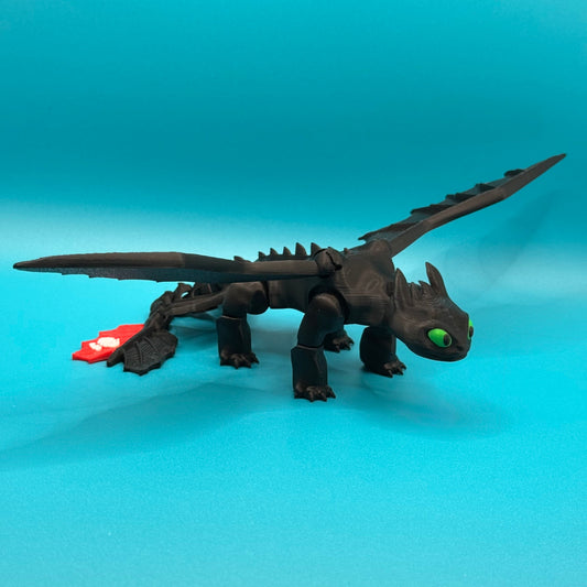 Toothless Dragon HTTYD on a blue background