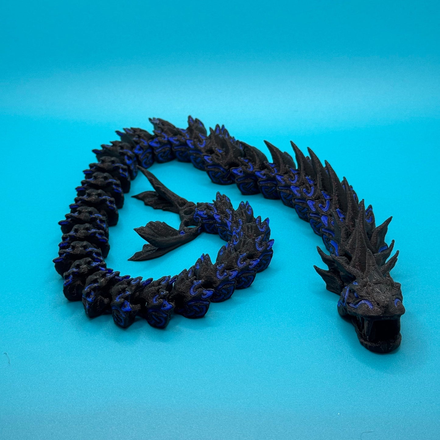 Snake on a blue background