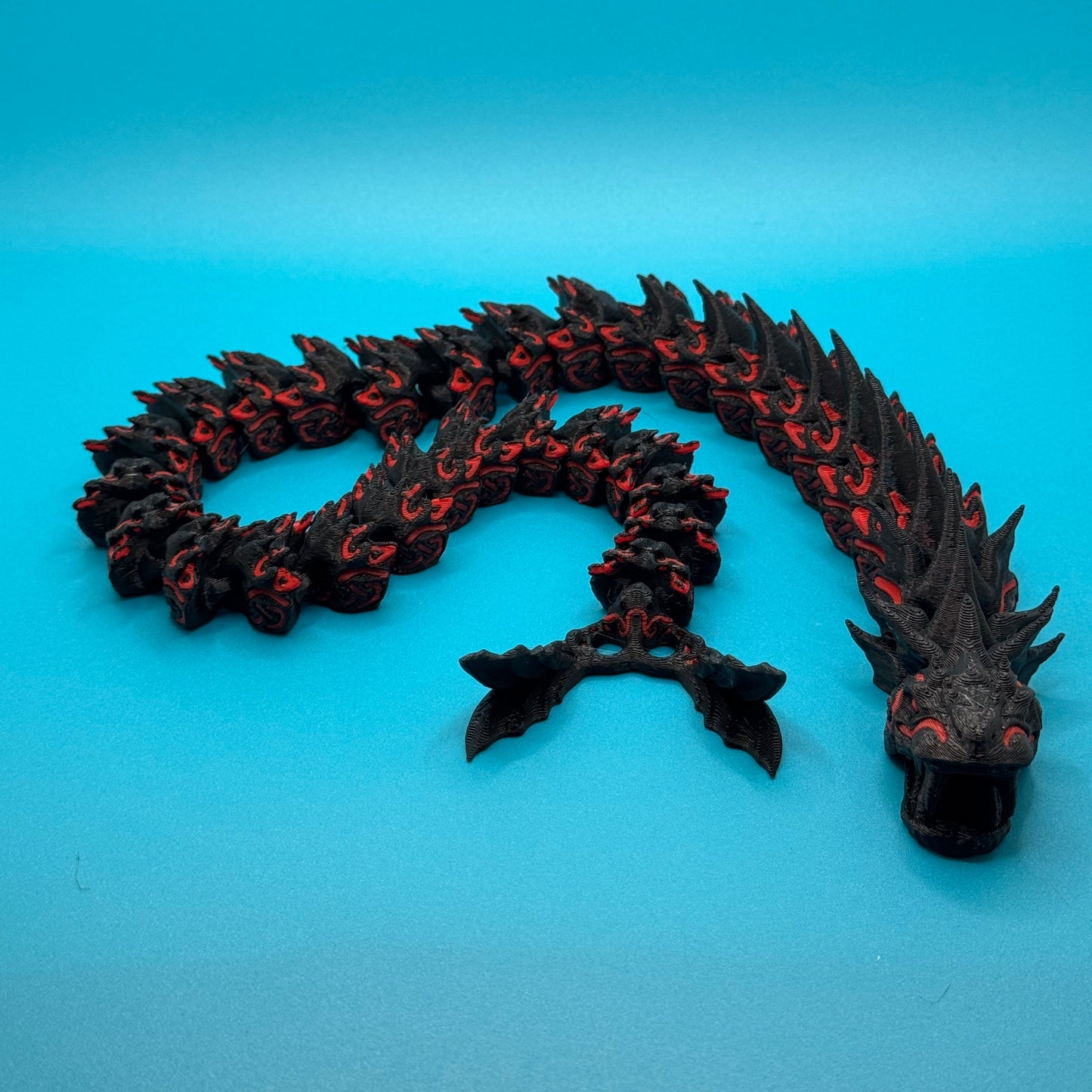 Snake on a blue background