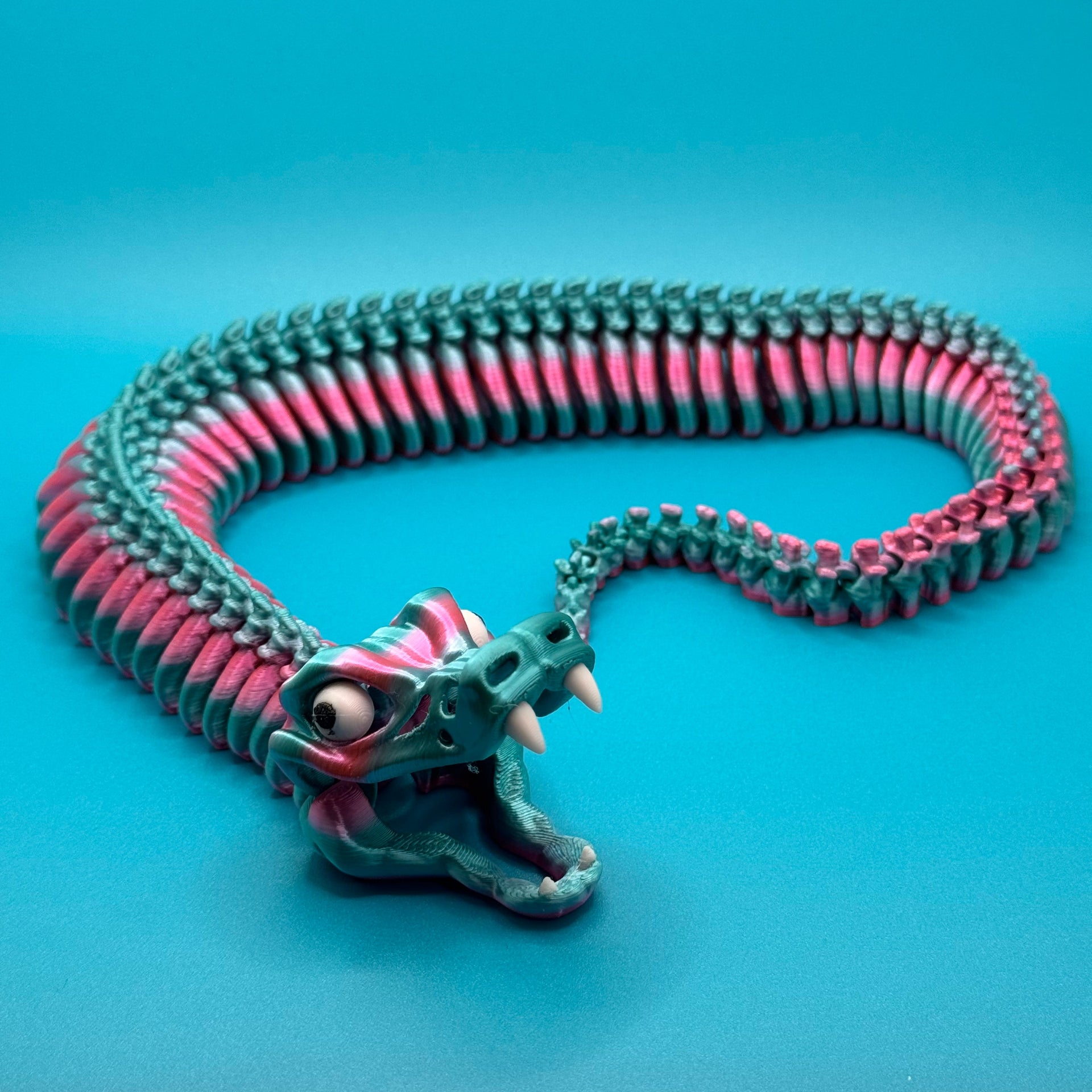 Snake on a blue background